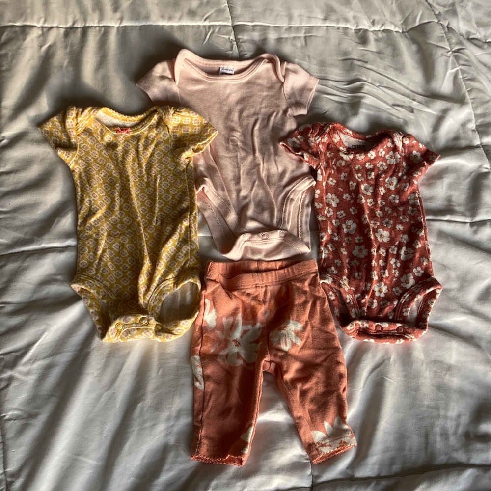 Set of Baby Bodysuits and Pants
